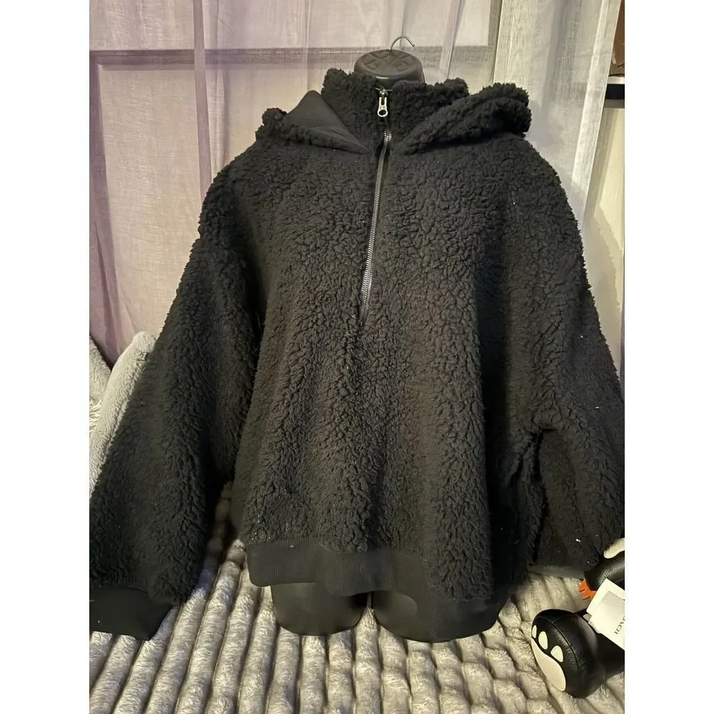 Nwt victorias secret VS plush half zip fleece sweatshirt